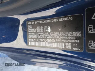 2019 BMW 2 Series 230i xDrive with VIN WBA2J3C59KVD49100, listed as a IAAI auction lot 41620304 with 47,635 mi miles. Bid and sale history available at carsss.com. Image 9.