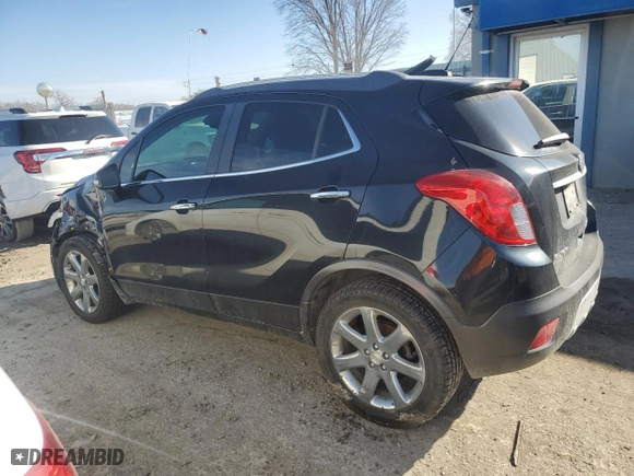 2016 Buick Encore Leather with VIN KL4CJCSB6GB714119, listed as a Copart auction lot 43632925 with 133,756 mi miles and Salvage Title. Bid and sale history available at carsss.com. Image 2.