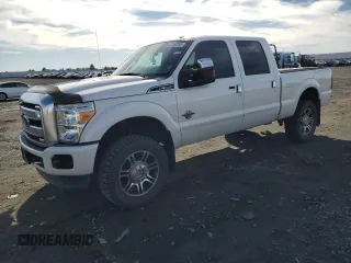 2015 Ford F-350 Platinum with VIN 1FT8W3BTXFEB84160, listed as a Copart auction lot 47493255 with 76,743 mi miles and Salvage Title. Bid and sale history available at DreamBid. Image 1.