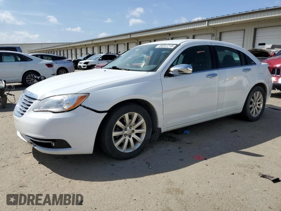 2013 Chrysler 200 Limited with VIN 1C3CCBCG5DN679270, listed as a Copart auction lot 49257215 with 144,574 mi miles and Salvage Title. Bid and sale history available at carsss.com. Image 1.