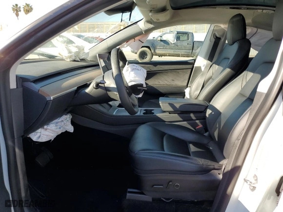 2021 Tesla Model Y Long Range with VIN 5YJYGDEE4MF276330, listed as a Copart auction lot 50217295 with 0 mi miles and Salvage Title. Bid and sale history available at carsss.com. Image 7.