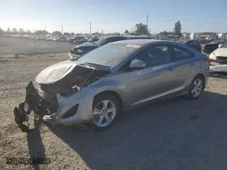 2013 Hyundai Elantra Coupe GS PZEV with VIN KMHDH6AE0DU016720, listed as a Copart auction lot 62664914 with 91,287 mi miles and Salvage Title. Bid and sale history available at carsss.com. Image 1.