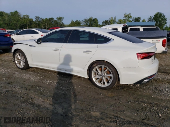 2020 Audi A5 Sportback Premium Plus with VIN WAUCNCF58LA001976, listed as a Copart auction lot 63784273 with 50,263 mi miles. Bid and sale history available at carsss.com. Image 2.
