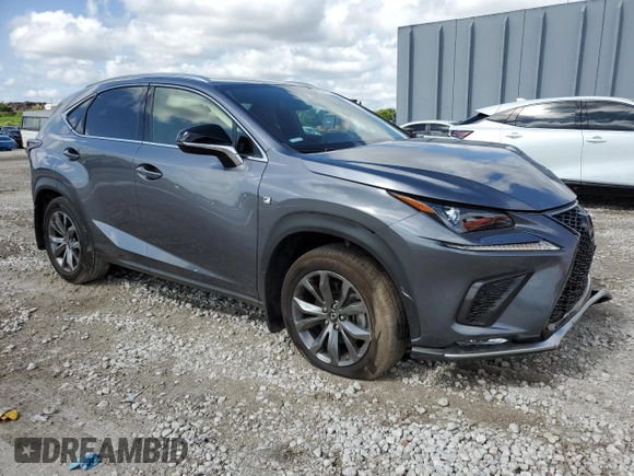 2021 Lexus NX 300 F Sport with VIN JTJSARBZ3M2200206, listed as a Copart auction lot 52511245 with 34,266 mi miles and Non repairable. Bid and sale history available at DreamBid. Image 4.