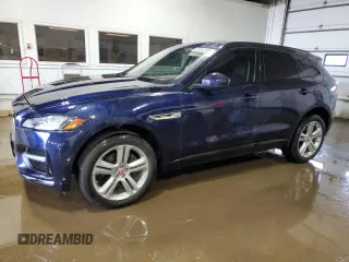 2017 Jaguar F-Pace 35t R-Sport with VIN SADCL2BV5HA495511, listed as a Copart auction lot 61014195 with 50,143 mi miles and Salvage title. Bid and sale history available at DreamBid. Image 1.