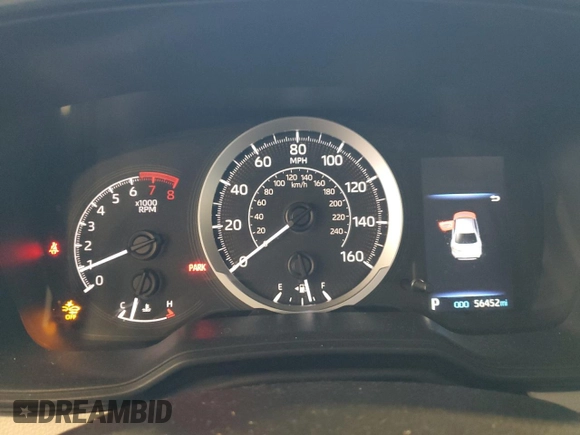 2022 Toyota Corolla LE with VIN 5YFEPMAE0NP391988, listed as a Copart auction lot 45218375 with 56,452 mi miles and Salvage Title. Bid and sale history available at DreamBid. Image 9.
