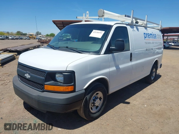 2015 Chevrolet Express Cargo with VIN 1GCWGFCF5F1287900, listed as a IAAI auction lot 42158192 with 203,632 mi miles. Bid and sale history available at carsss.com. Image 17.