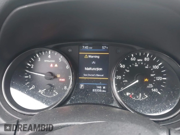 2019 Nissan Rogue S with VIN JN1BJ1CPXKW242558, listed as a IAAI auction lot 41925878 with 83,338 mi miles and . Bid and sale history available at DreamBid. Image 7.