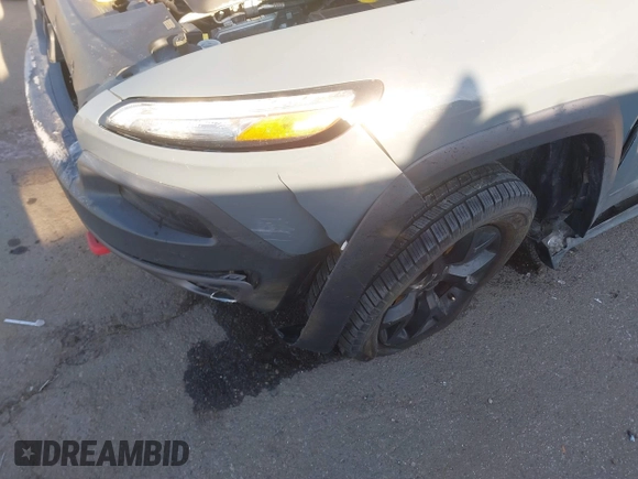 2015 Jeep Cherokee Trailhawk with VIN 1C4PJMBS3FW510219, listed as a IAAI auction lot 41440297 with 144,012 mi miles and . Bid and sale history available at DreamBid. Image 5.