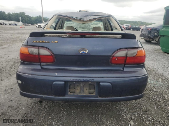 1999 Chevrolet Malibu LS with VIN 1G1NE52J6X6250093, listed as a Copart auction lot 64425934 with 118,262 mi miles and Salvage Title. Bid and sale history available at carsss.com. Image 6.