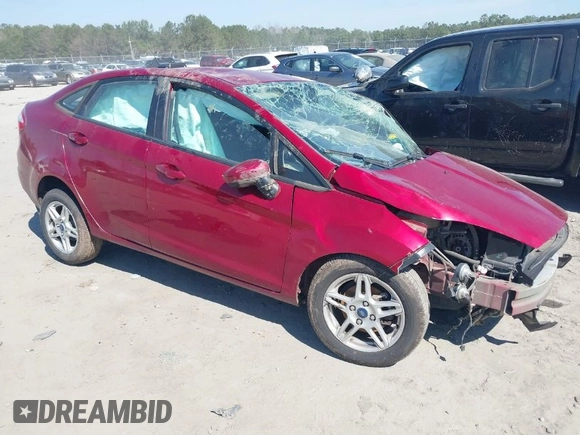 2017 Ford Fiesta SE with VIN 3FADP4BJ5HM153725, listed as a IAAI auction lot 41643113 with 1 mi miles. Bid and sale history available at carsss.com. Image 1.