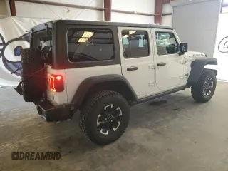 2025 Jeep Wrangler Rubicon with VIN 1C4RJXR65SW602574, listed as a Copart auction lot 66235235 with 3,151 mi miles and Clean title. Bid and sale history available at DreamBid. Image 3.