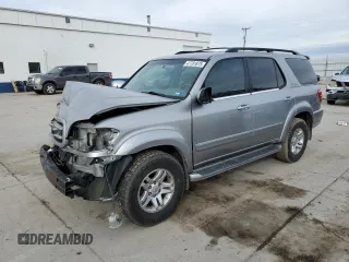 2003 Toyota Sequoia Limited with VIN 5TDBT48A53S166018, listed as a Copart auction lot 47781875 with 201,072 mi miles and Salvage Title. Bid and sale history available at DreamBid. Image 1.