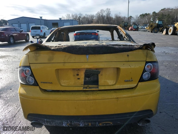 2005 Pontiac GTO with VIN 6G2VX12UX5L349106, listed as a Copart auction lot 86711584 with 0 mi miles and Salvage Title. Bid and sale history available at carsss.com. Image 6.
