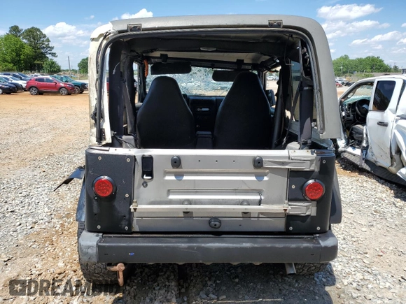 2002 Jeep Wrangler Sport with VIN 1J4FA49S42P720277, listed as a Copart auction lot 55856135 with Not provided miles and Salvage title. Bid and sale history available at DreamBid. Image 6.