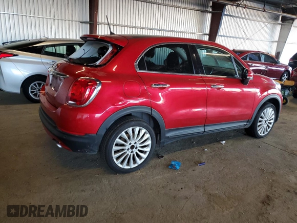 2016 FIAT 500X Lounge with VIN ZFBCFXDTXGP388321, listed as a Copart auction lot 82847124 with 57,545 mi miles and Salvage Title. Bid and sale history available at carsss.com. Image 3.