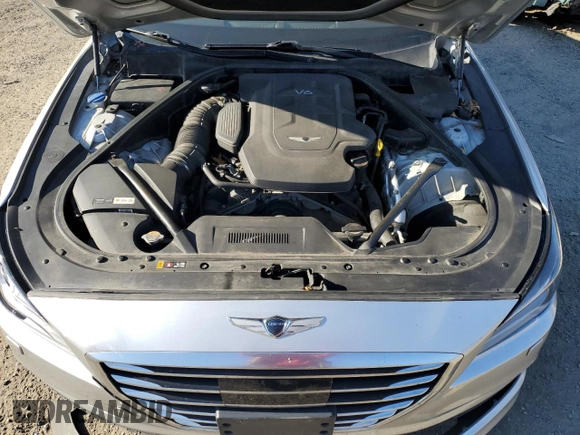 2017 Genesis G80 3.8L with VIN KMHGN4JE9HU204684, listed as a Copart auction lot 77421114 with 113,045 mi miles and Salvage Title. Bid and sale history available at carsss.com. Image 11.