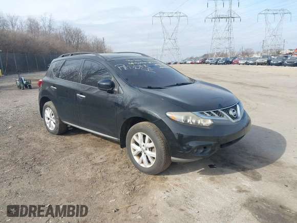 2012 Nissan Murano S with VIN JN8AZ1MW2CW212192, listed as a IAAI auction lot 41668278 with 181,126 mi miles. Bid and sale history available at carsss.com. Image 1.