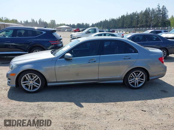 2013 Mercedes-Benz C-Class C 300 Sport with VIN WDDGF8AB7DG100594, listed as a IAAI auction lot 42108135 with 135,190 mi miles. Bid and sale history available at carsss.com. Image 14.