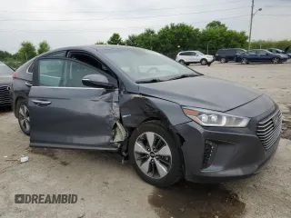 2019 Hyundai Ioniq Limited with VIN KMHC75LD0KU172590, listed as a Copart auction lot 60489925 with 45,059 mi miles and Salvage title. Bid and sale history available at DreamBid. Image 4.