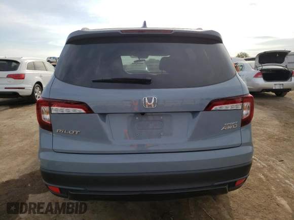2022 Honda Pilot Sport with VIN 5FNYF6H33NB098226, listed as a Copart auction lot 72526864 with 28,234 mi miles and Salvage Title. Bid and sale history available at carsss.com. Image 6.
