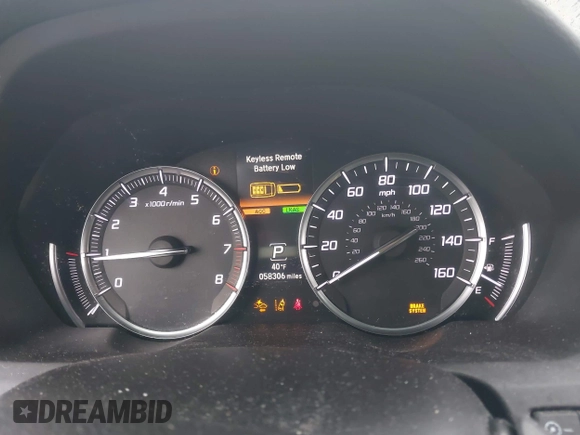2020 Acura TLX with VIN 19UUB1F39LA009430, listed as a IAAI auction lot 41913269 with 58,306 mi miles and . Bid and sale history available at DreamBid. Image 7.