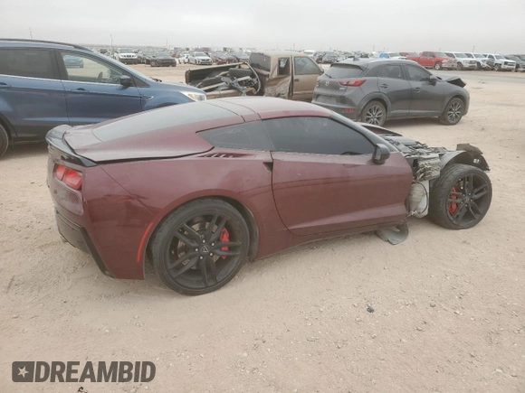 2016 Chevrolet Corvette Z51 3LT z VIN 1G1YL2D72G5107702, wystawiony jako Copart lot #44416585 z przebiegiem 59 598 mil mil oraz Szkoda całkowita • Salvage title. Historia ofert i sprzedaży dostępna na DreamBid. Obrazek 3.