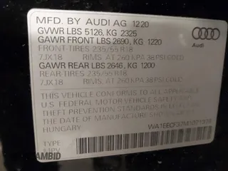 2021 Audi Q3 S line Premium Plus with VIN WA1EECF37M1071376, listed as a IAAI auction lot 41594102 with 22,564 mi miles. Bid and sale history available at carsss.com. Image 9.