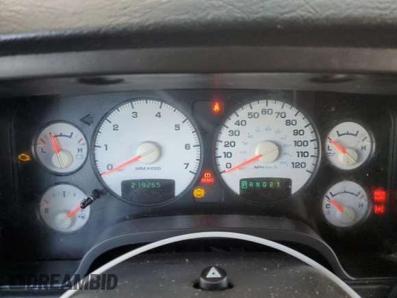 2005 Dodge 1500 SLT with VIN 1D7HU18D65S334765, listed as a Copart auction lot 71989294 with 219,265 mi miles and Salvage Title. Bid and sale history available at DreamBid. Image 9.