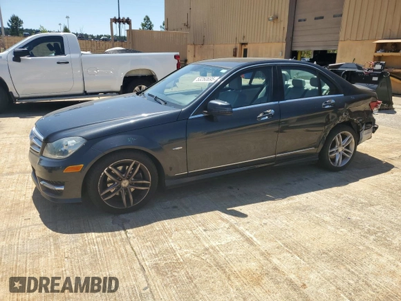 2012 Mercedes-Benz C 250 Sport with VIN WDDGF4HB0CR234798, listed as a Copart auction lot 53260695 with 91,731 mi miles and Salvage Title. Bid and sale history available at DreamBid. Image 1.
