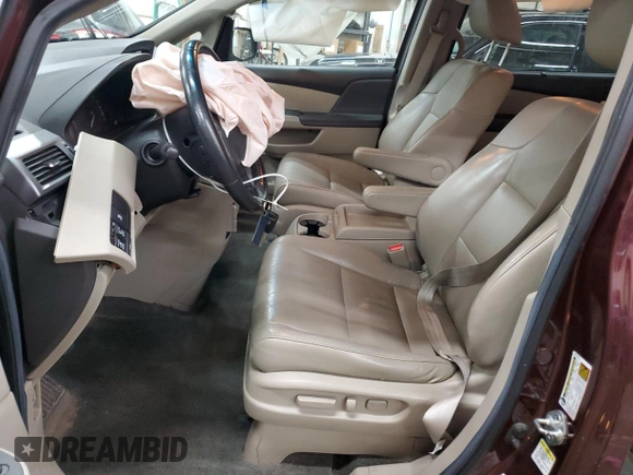 2012 Honda Odyssey EX-L with VIN 5FNRL5H62CB060551, listed as a Copart auction lot 53795335 with 138,026 mi miles and Salvage Title. Bid and sale history available at DreamBid. Image 7.