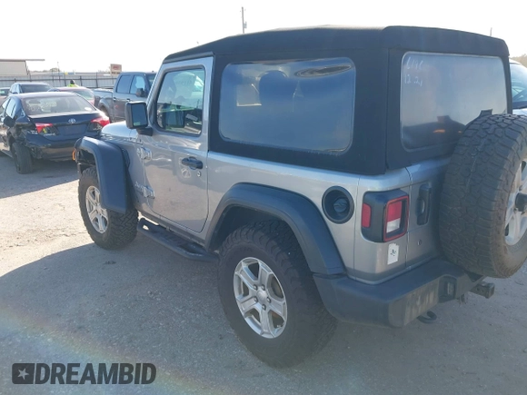 2018 Jeep Wrangler Sport S with VIN 1C4GJXAG0JW156196, listed as a IAAI auction lot 41193078 with 80,428 mi miles and . Bid and sale history available at DreamBid. Image 3.