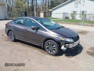 2014 Honda Civic Sedan EX with VIN 19XFB2F87EE082739, listed as a IAAI auction lot 42017492 with 158,988 mi miles. Bid and sale history available at carsss.com. Image 1.