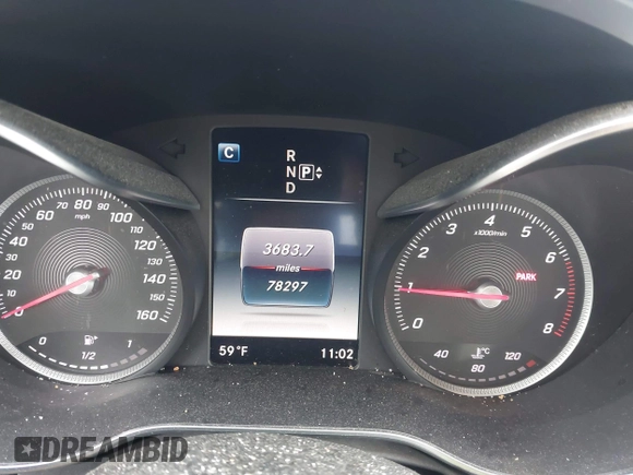 2015 Mercedes-Benz C-Class C 300 with VIN 55SWF4JB4FU047637, listed as a IAAI auction lot 42018519 with 78,297 mi miles. Bid and sale history available at carsss.com. Image 7.