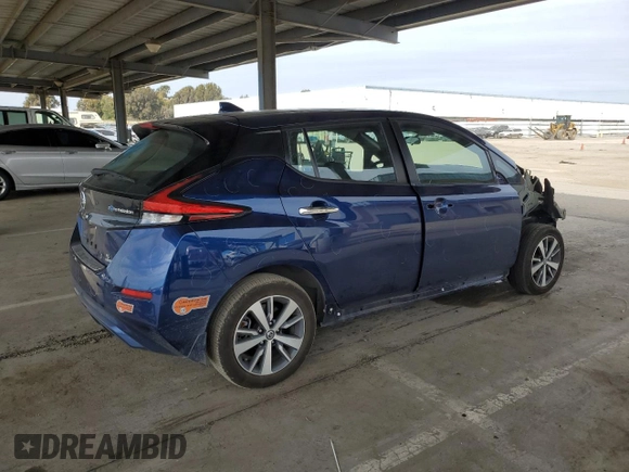 2020 Nissan LEAF z VIN 1N4BZ1BP5LC303959, wystawiony jako Copart lot #47120745 z przebiegiem 61 953 mil mil oraz Szkoda całkowita • Salvage title. Historia ofert i sprzedaży dostępna na DreamBid. Obrazek 3.