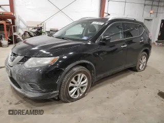 2015 Nissan Rogue S with VIN KNMAT2MV4FP525320, listed as a Copart auction lot 47374835 with 215,951 mi miles and Clean Title. Bid and sale history available at carsss.com. Image 1.