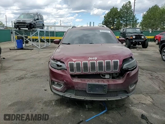 2019 Jeep Cherokee Limited z VIN 1C4PJMDX2KD351644, wystawiony jako Copart lot #55342865 z przebiegiem 65 570 mil mil oraz Szkoda całkowita • Salvage title. Historia ofert i sprzedaży dostępna na DreamBid. Obrazek 13.