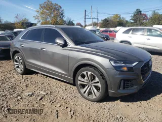 2020 Audi Q8 Premium Plus with VIN WA1BVAF16LD025363, listed as a Copart auction lot 76020984 with 48,724 mi miles and Salvage Title. Bid and sale history available at carsss.com. Image 4.