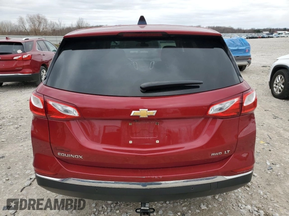 2019 Chevrolet Equinox LT with VIN 3GNAXUEV6KS569000, listed as a Copart auction lot 51582375 with 215,093 mi miles and Salvage Title. Bid and sale history available at carsss.com. Image 6.