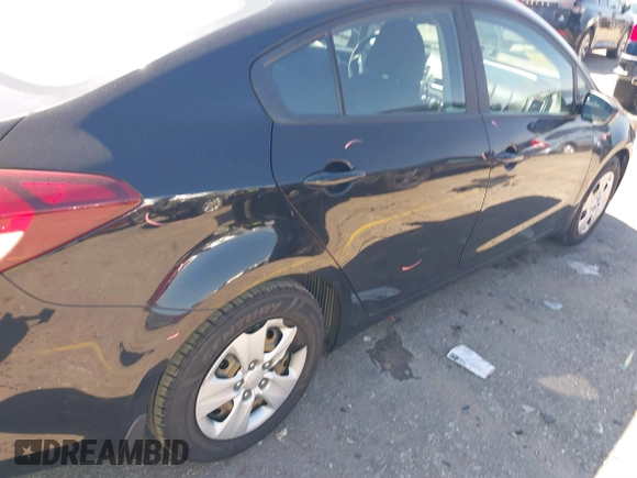 2017 Kia Forte LX with VIN 3KPFK4A70HE041755, listed as a IAAI auction lot 41681241 with 154,949 mi miles. Bid and sale history available at carsss.com. Image 6.