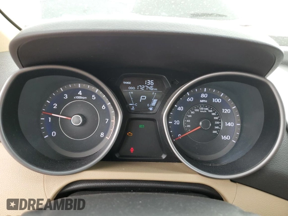 2013 Hyundai Elantra Limited with VIN 5NPDH4AE4DH347125, listed as a Copart auction lot 54441795 with 172,746 mi miles and Salvage Title. Bid and sale history available at DreamBid. Image 9.