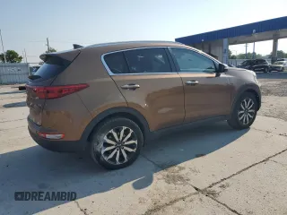 2017 Kia Sportage EX with VIN KNDPNCAC9H7054281, listed as a Copart auction lot 60571945 with 106,516 mi miles and Salvage title. Bid and sale history available at DreamBid. Image 3.