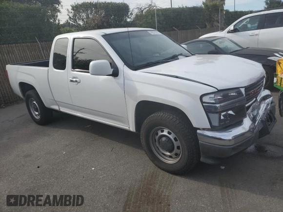 2012 GMC Canyon with VIN 1GTE5LFE4C8154762, listed as a Copart auction lot 46375805 with 190,916 mi miles and Salvage title. Bid and sale history available at DreamBid. Image 4.