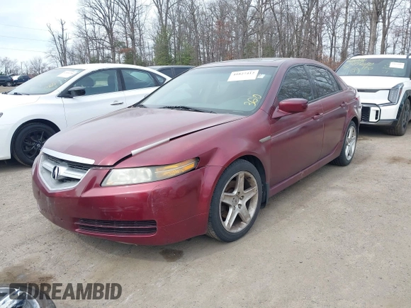 2005 Acura TL with VIN 19UUA66205A021637, listed as a IAAI auction lot 41827412 with 228,904 mi miles. Bid and sale history available at carsss.com. Image 2.