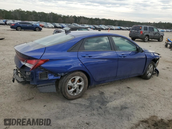 2023 Hyundai Elantra SE with VIN 5NPLL4AGXPH119534, listed as a Copart auction lot 43465045 with 68,128 mi miles and Salvage Title. Bid and sale history available at DreamBid. Image 3.