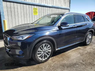 2024 Infiniti QX50 Luxe with VIN 3PCAJ5BA9RF108958, listed as a Copart auction lot 49799175 with 20,947 mi miles and Clean Title. Bid and sale history available at DreamBid. Image 1.