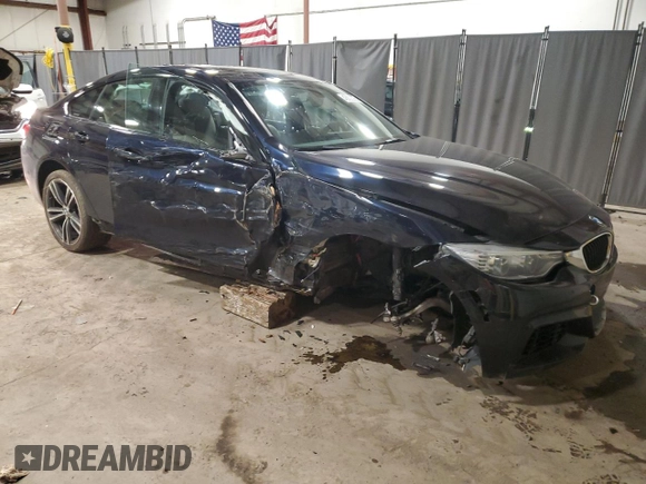 2015 BMW 4 Series 435i xDrive with VIN WBA4B3C55FGV48268, listed as a Copart auction lot 43822075 with 109,949 mi miles and Salvage Title. Bid and sale history available at DreamBid. Image 4.