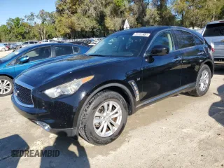 2017 Infiniti QX70 with VIN JN8CS1MU3HM142135, listed as a Copart auction lot 48859215 with 127,990 mi miles and Clean Title. Bid and sale history available at DreamBid. Image 1.
