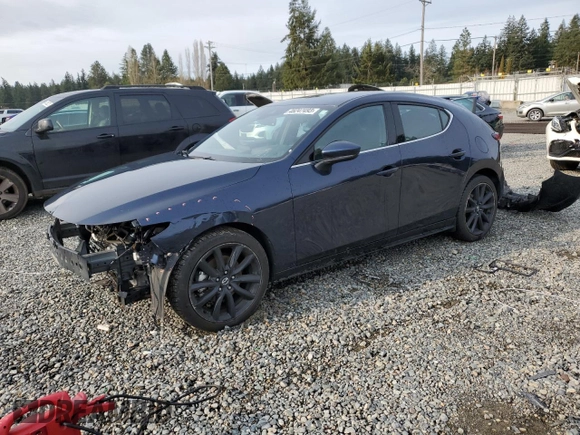 2019 Mazda Mazda3 Hatchback w/Premium Pkg with VIN JM1BPBNM1K1144391, listed as a Copart auction lot 48247493 with 33,407 mi miles. Bid and sale history available at carsss.com. Image 1.