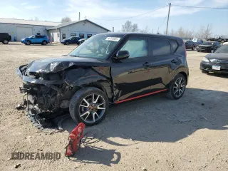 2021 Kia Soul Turbo with VIN KNDJ53AFXM7126597, listed as a Copart auction lot 48763885 with Not Provided miles and Salvage Title. Bid and sale history available at DreamBid. Image 1.